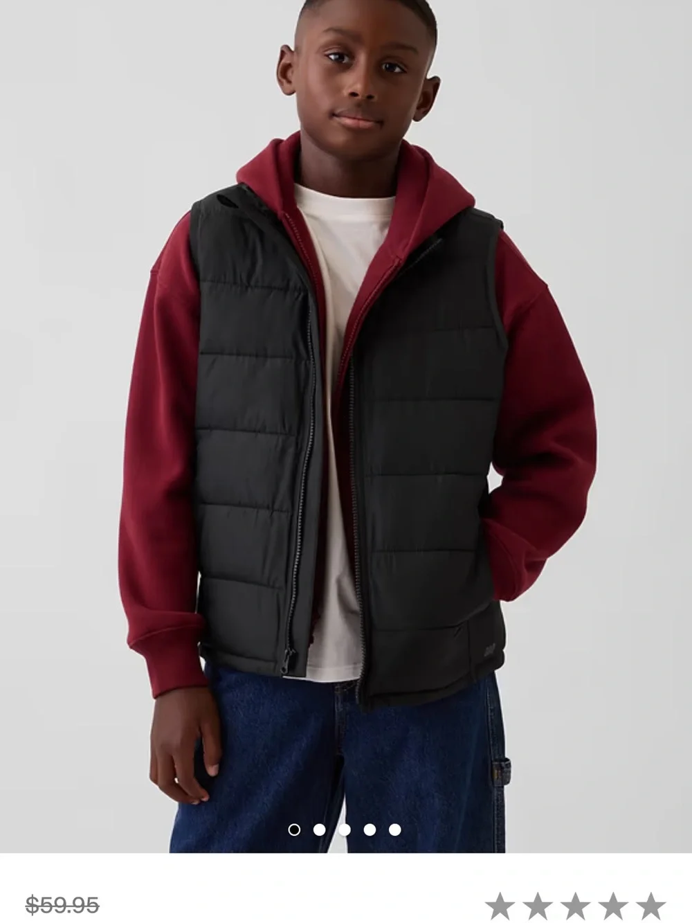 GAP sleeveless quilted